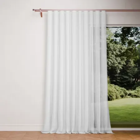 Тюль на ленте Дарсия 280x300 ми цвет белый