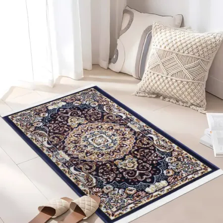 Прикроватный коврик Анатолия 60x110 см полипропилен 84436_33 цвет синий остеонорм мсм максимум витатека табл п о 30