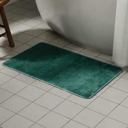 Коврик для ванной комнаты Swensa Presto микрофибра 50x80 см цвет бирюзовый