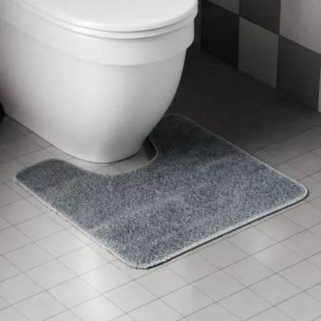 Коврик для туалета Swensa Presto микрофибра 50x50 см цвет графитовый