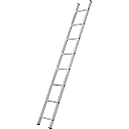 Лестница приставная односекционная алюминиевая DILWIS 8 ступеней максимальная нагрузка 150 кг