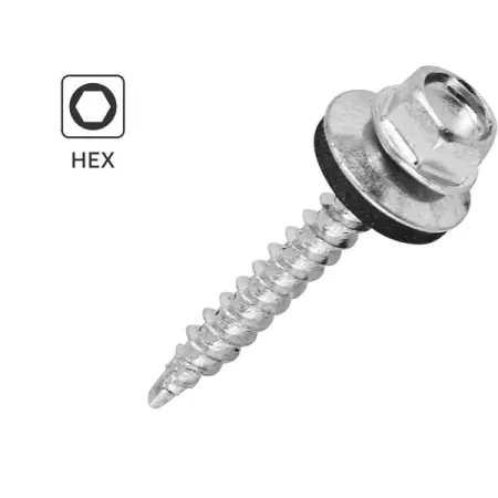 Саморезы кровельные по дереву DILWIS с пресс-шайбой со сверлом 4.8x35 мм 1 кг