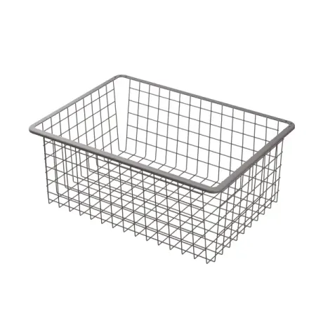 Корзина проволочная Лион 54.2x38.3x18.5 см цвет серый пластиковые бутылочки капельницы 10 30 50 мл