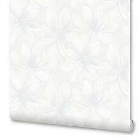 Обои флизелиновые Wallsecret Esmeralda белые 1.06 м 9018-21