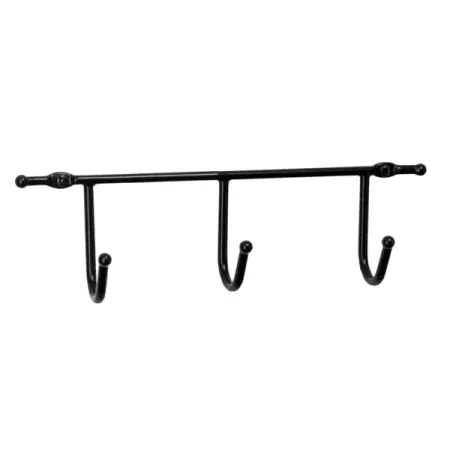 Вешалка Swensa Trait стальная 3 крючка цвет черный вешалка вращающаяся 4 крючка