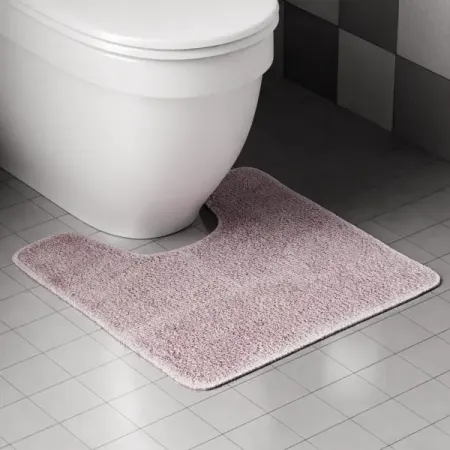 Коврик для туалета и ванной комнаты Swensa Presto микрофибра 50x50 см цвет серо-лиловый этикеток для ванной комнаты