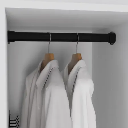 Штанга для шкафа Лион 36.8 см металл цвет черный полотенцедержатель штанга am pm gem   50см