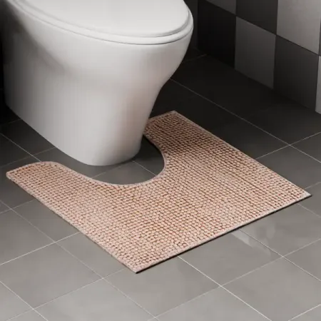 Коврик для туалета Swensa Merci 45x45 см цвет бежевый