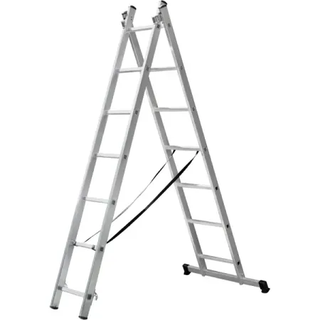 Лестница складная выдвижная алюминиевая DILWIS до 3.44 м 14 ступеней максимальная нагрузка 150 кг