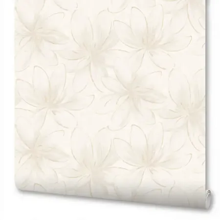 Обои флизелиновые Wallsecret Esmeralda бежевые 1.06 м 9018-22