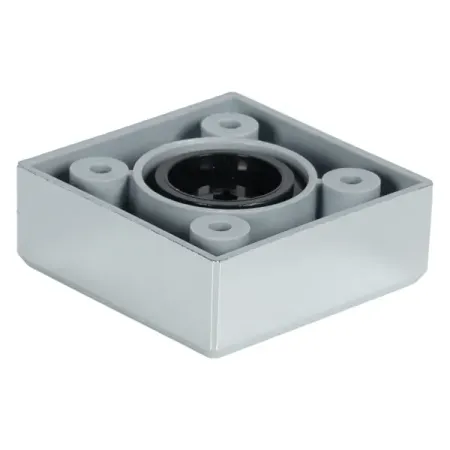 Опора для мебельной ножки круглой 20x55 мм пластик хром опора мебельная 50х27мм м6 регулируемая