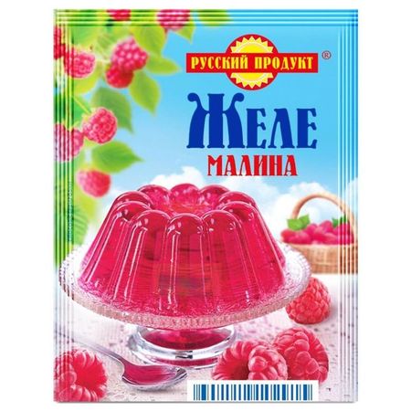 Желе быстрого приготовления Русский продукт со вкусом малины 50  г