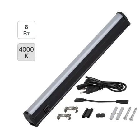 Светильник линейный светодиодный Эра LLED-01-08W-4000-B 574 мм 8 Вт нейтральный белый свет