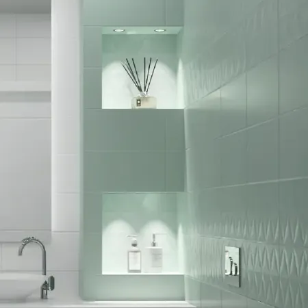 Плитка настенная KREAFORTA Mersey Monor 20x40 см 1.2 м² матовый цвет мятный оригинальные микропереключатели c