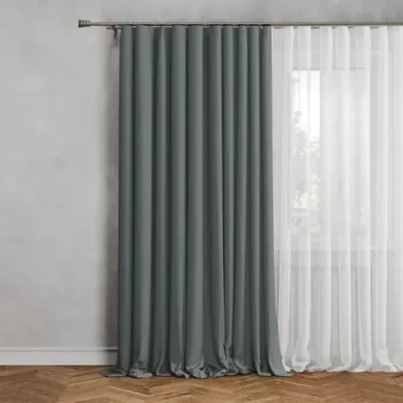 Штора на люверсах димаут 200x280 см цвет мятный