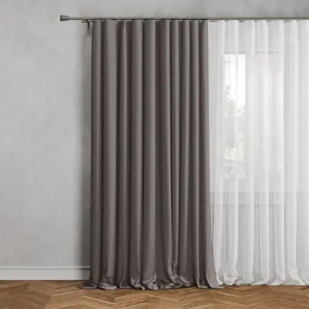 Штора на люверсах димаут 200x280 см цвет кремовый