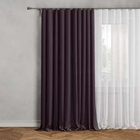 Штора на люверсах димаут 200x280 см цвет сиреневый