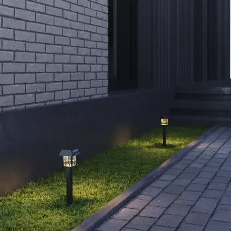 Светильник в грунт KREAFORTA Erie на солнечных батареях IP44 цвет черный фонарик voppv u9d2