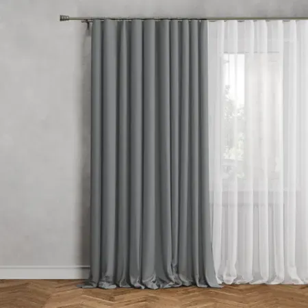 Штора на люверсах димаут 200x280 см цвет светло-бежевый