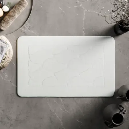 Коврик для ванной Fixsen Link 50x80 см цвет белый микрофибра коврик для ванной комнаты 50x80 см