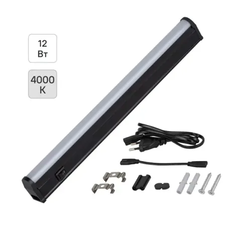 Светильник линейный светодиодный Эра LLED-01-12W-4000-B 874мм 12 Вт нейтральный белый свет