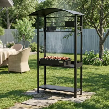 Мангал Grillux Стандарт 3 мм 210x114x71 см термометр milaike для приготовления пищи