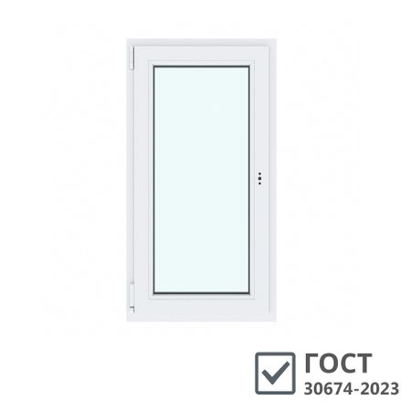 Пластиковое окно VEKA WHS 60 1160х800 мм 1 створка левая поворотно-откидная однокамерное