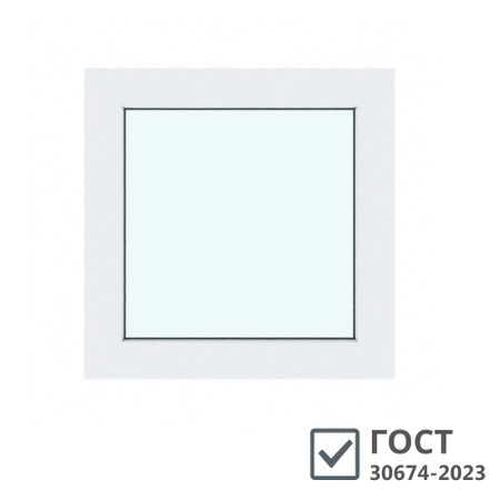 Пластиковое окно VEKA WHS 60 900х900 мм 1 створка глухая с одним стеклом
