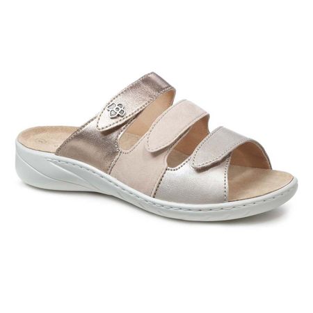 Женские сабо Solidus,Wellness Special, бежевый, золотистый