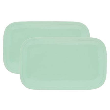 Набор тарелок сервировочных Gipfel Gronte светло-зеленый 28x17 см