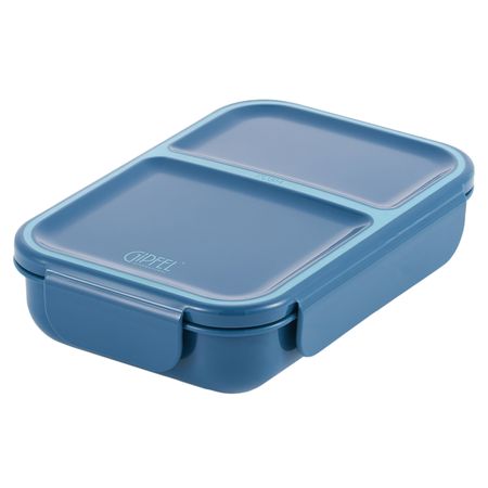 Ланч-бокс Gipfel Siesta 2 отсека 800 мл синий 20х14х4,5 см