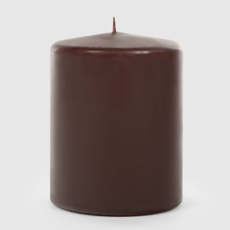 Свеча Mercury Deco Pillar коричневая 10 см