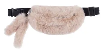 Сумочка-бананка плюшевая с ушками (бежевая) (27х15) (12-11867-202406-17) Bookvalno