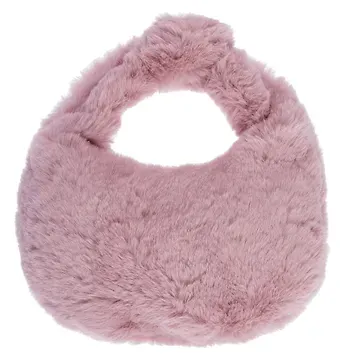 Сумочка плюшевая Розовая (29х34) ( 12-38092-202405-B11)