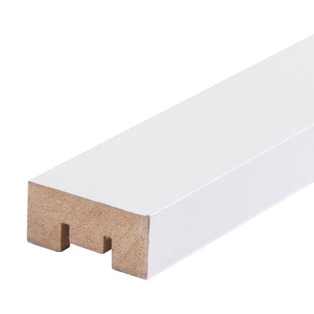 Декоративная рейка МДФ 35х16х2700 мм белая Стильный Дом для творчества hobby time мозаика декоративная из акрила белая 8 8мм 100шт