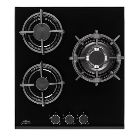 Варочная панель газовая Krona Fiero 45 3 конфорки черная варочная панель индукционная krona genesis max 60 bl 4 конфорки