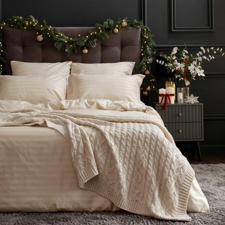 Постельное белье Ecru, страйп-сатин 40156