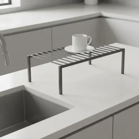 Вставка 33x21x14 см в полку металл цвет серый подсвечник maxijoy звезда 1 8х13см металл