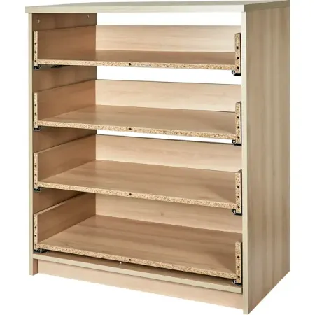 Каркас комода 4 ящика 80x99x44.3 см ЛДСП цвет дуб комано задняя крышка для yamaha fz6 n 2004 2007 спидометр тахометр