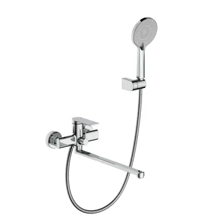 Смеситель для ванны Frap Arne F22204 однорычажный универсальный с лейкой и шлангом цвет хром керамический чайный ситечко с рисунком дракона