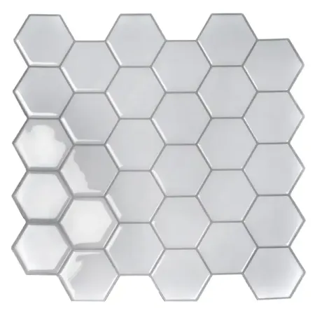 Комплект стеновых панелей ПВХ Соты белый 300x300x1.5 мм 0.465 м²