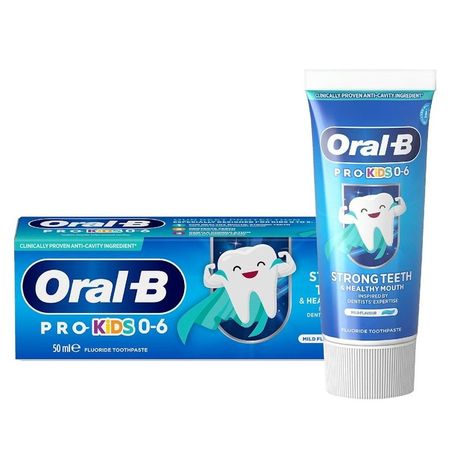Паста зубная Oral-B для детей от 0 до 6 лет Крепкие зубы и здоровье полости рта 75 мл