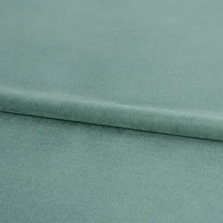 Ткань на отрез бархат Валлуар 1 м/п 300 см цвет серо-голубой радужные шторы из полиэстера