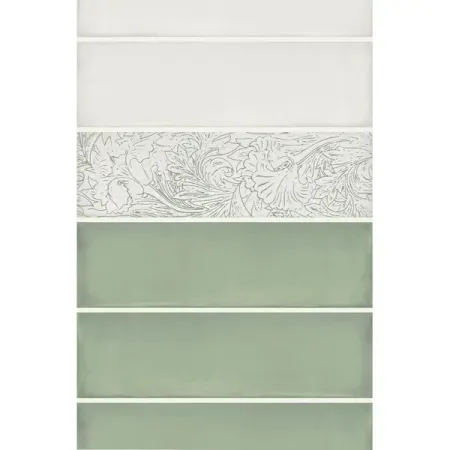 Стеновая панель ПВХ Шиповник зеленый 2700x250x8 мм 0.675 м²