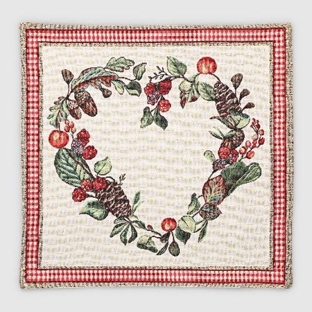 Наволочка Eurotex 44х44 см кремово-зеленый (7703-45)