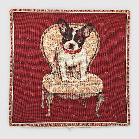 Наволочка Eurotex 44х44 см кремово-бордовый (7717-45)