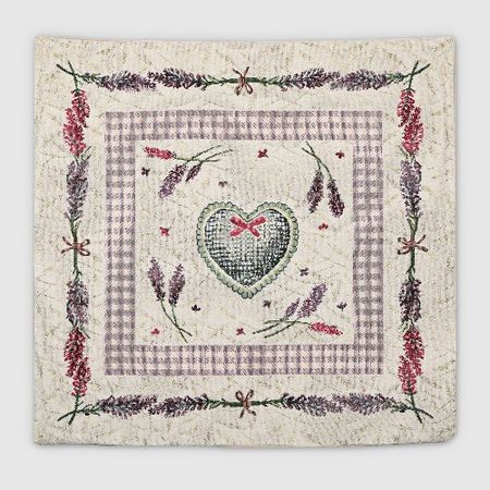 Наволочка Eurotex 44х44 см кремово-фиолетовый (7702-45)