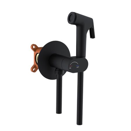 Смеситель с гигиеническим душем встраиваемый Corsa Deco со скрытой частью в комплекте черный (HF003B) данил аркадьевич корецкий привести в исполнение