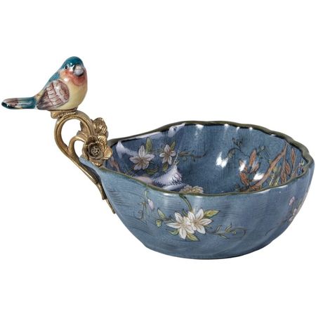 Чаша Glasar с птичкой hld2136 20х14х13 см