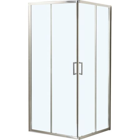 Душевой уголок BelBagno Uno хром 90х90х195 см квадрат стекло прозрачное 5 мм (UNO-195-A-2-90-C-Cr)